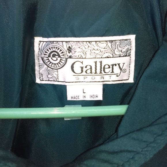 Gallery Sport teal color jacket Vintage sz L - Picture 6 of 8